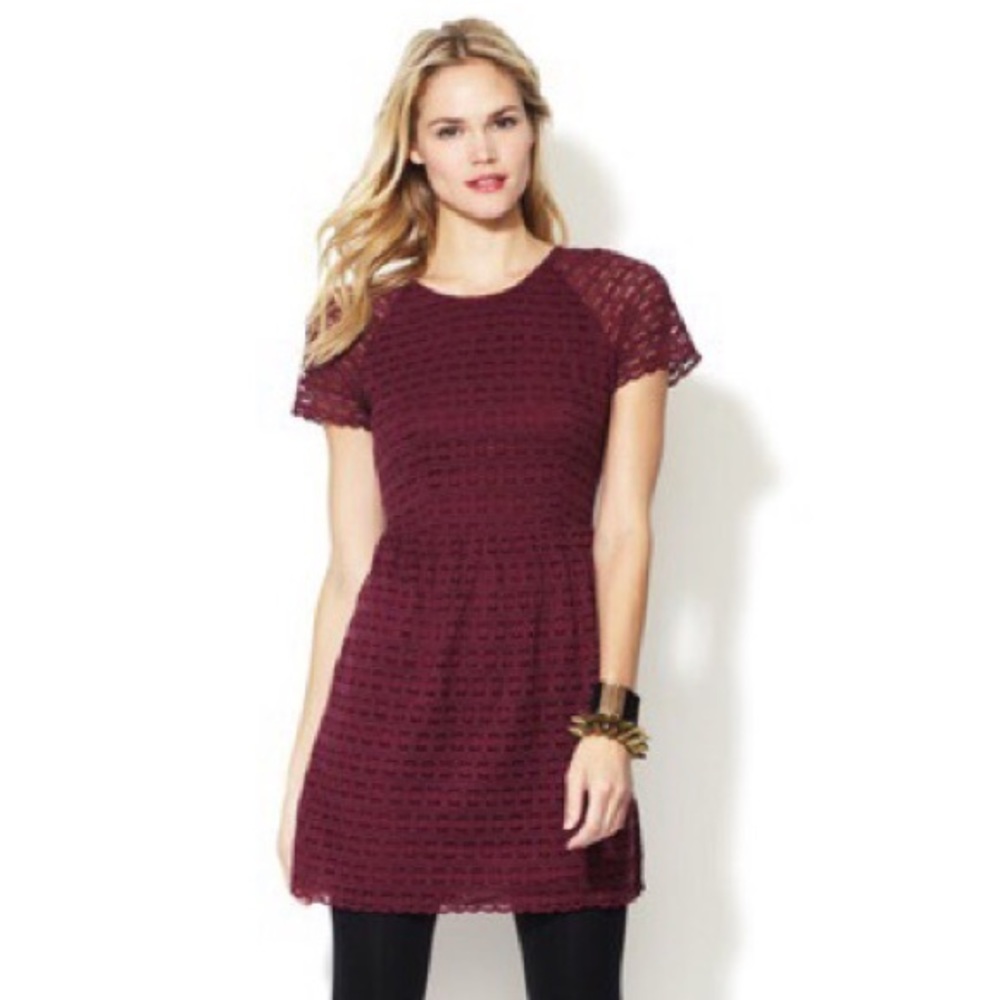 NWOT FREE PEOPLE CANDY WOVEN LACE DRESS - SIZE 10.